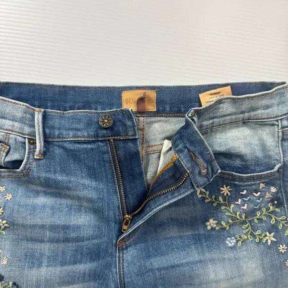 Driftwood Kelly Blueberry Blossom Jeans Women's 29 Floral Cottagecore Boho - Picture 13 of 16
